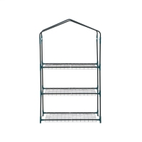 Стеллаж для рассады, 3 полки, 110 &times; 40 &times; 65 см, металлический каркас d = 12 мм, без чехла, Greengo