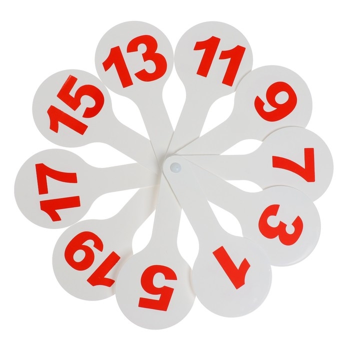 Веер-касса, цифры от 1 до 20, Calligrata, пакет с европодвесом, МИКС Веер-касса, цифры от 1 до 20, Calligrata, пакет с европодвесом, МИКС