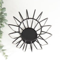 Подсвечник металл на 1 свечу "Лофт. Прутья" чёрный 24х13,5х13,5 см Подсвечник металл на 1 свечу "Лофт. Прутья" чёрный 24х13,5х13,5 см