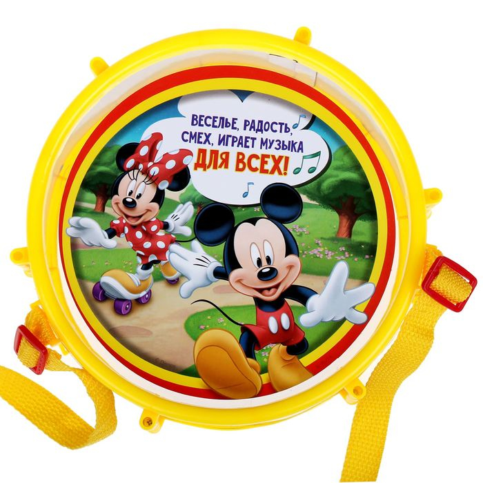 Барабан «Микки Маус и друзья: Весёлые ноты», МИКС Барабан «Микки Маус и друзья: Весёлые ноты», МИКС