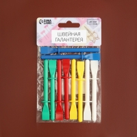 Лопаточки для нанесения клея на кожу, пластиковые, 11,5 &times; 1,15 см, 10 шт, цвет МИКС