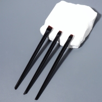 Набор кистей для макияжа, 3 предмета, чёрный