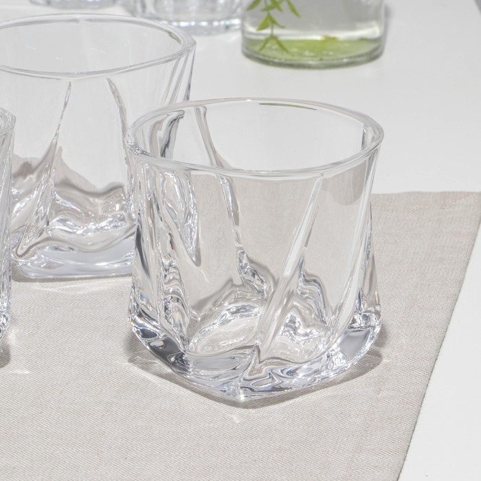 Набор низких стаканов, стеклянный, d=9 см, h=9 см, 310 мл, 6 шт