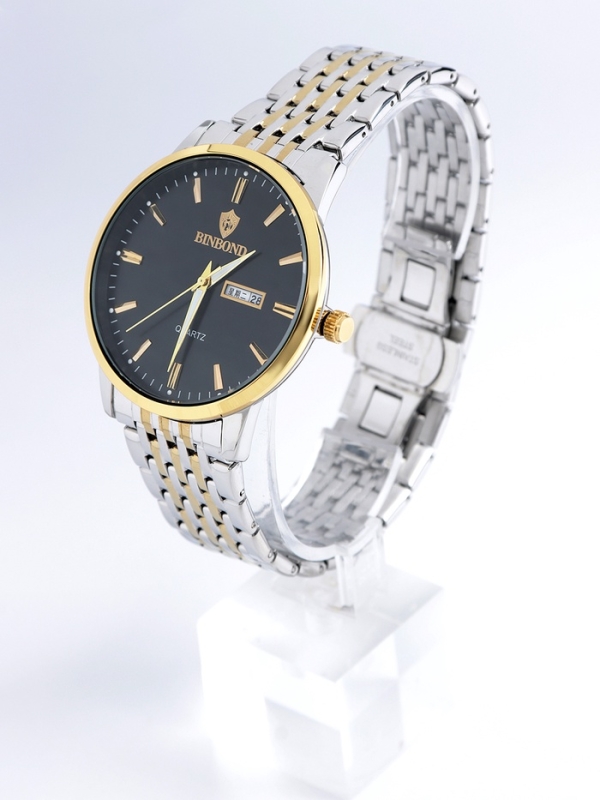 Часы наручные кварцевые мужские, l-26 см, d циферблата 4.2 см