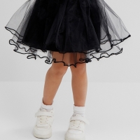 Юбка сетка детская KAFTAN, черный, размер 28