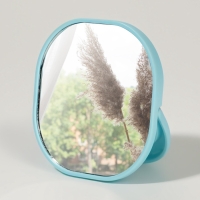 Зеркало карманное «Узор», с подставкой, 8 × 8 см, цвет голубой Зеркало карманное «Узор», с подставкой, 8 × 8 см, цвет голубой