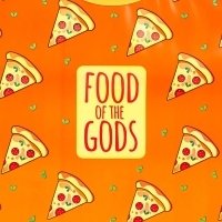 Нагрудник для кормления &laquo;Pizza&raquo; непромокаемый на липучке, с карманом