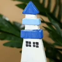 Календарь настольный "Маяк" дерево 11х5х19 см, цв. бирюзово-синий