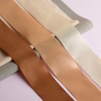 Набор атласных лент, 3 шт, размер 1 ленты: 50 мм &times; 23 &plusmn; 1 м, цвет бежевый спектр