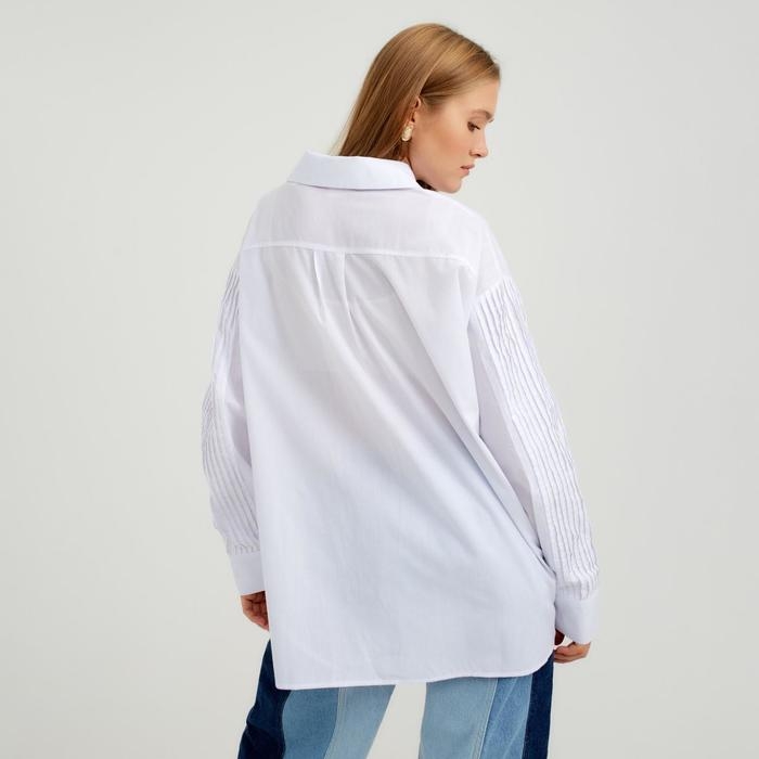 Рубашка женская MINAKU: Casual Collection цвет белый, р-р 44