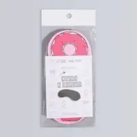 Маска для сна &laquo;Пончики&raquo; 19.5&times;8.5 см, резинка одинарная, розовая