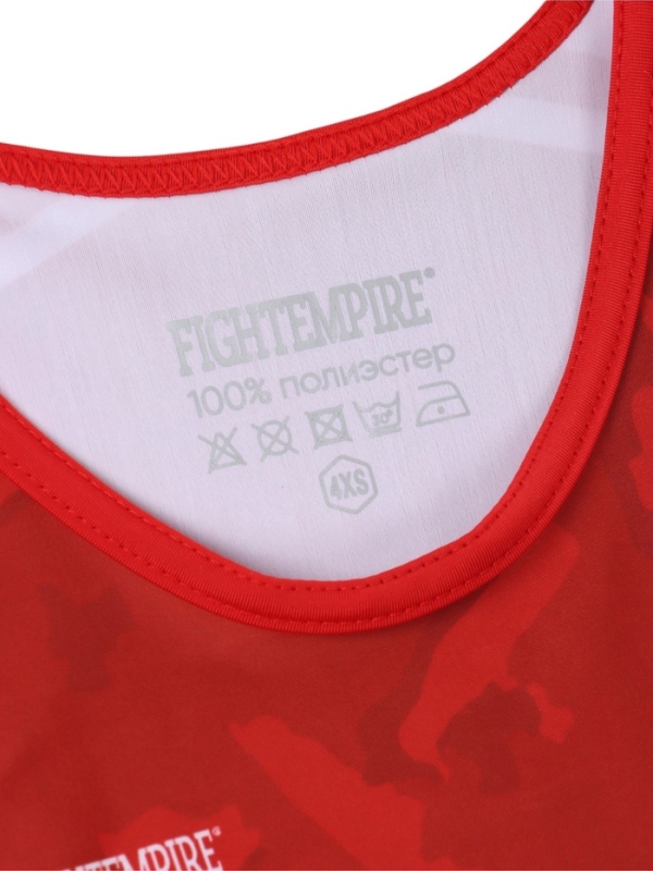 Трико борцовское FIGHT EMPIRE, WT500R, красное, размер 110