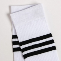 Носки «Полоски», цвет белый, размер 23-25 (37-40) Носки «Полоски», цвет белый, размер 23-25 (37-40)