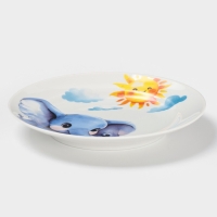 Тарелка мелкая диам. 175 мм Гладкий край Слоник