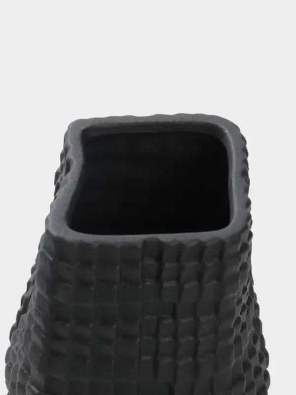 Ваза настольная керамика "Джорадо" 20х11 см, чёрный