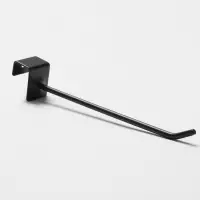 Крючок для металлических экономпанелей, d=4 мм, L=15 см, цвет чёрный матовый