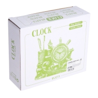 Часы настольные - органайзер для канцелярии будильник &laquo;Штурвал&raquo;, 14&times;17&times;4 см