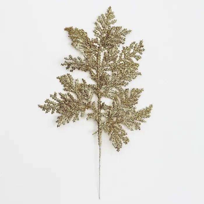 Ветка декоративная новогодняя &laquo;Изумление&raquo;, в золотом цвете, 0,3 &times; 12 &times; 28 см