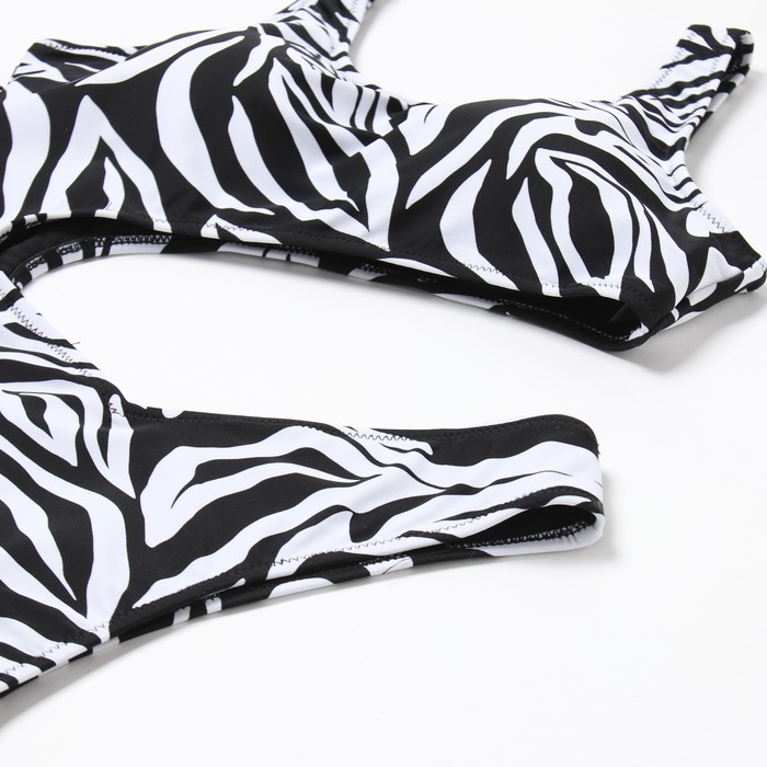 Купальник женский слитный MINAKU с принтом, размер 46