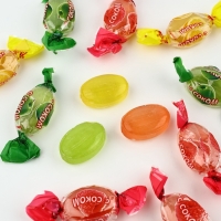 Леденцы &laquo;Жизньупростин&raquo; с фруктовой начинкой, 70 г.