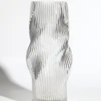 Ваза стекло настольная "Венди" 29х12х10 см, прозрачный