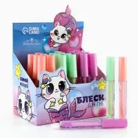 Детский блеск для губ &laquo;Котик&raquo;, 8 мл, МИКС