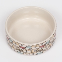 Миска керамическая "Хаски" 200мл, 10,5 х 4 см Миска керамическая "Хаски" 200мл, 10,5 х 4 см