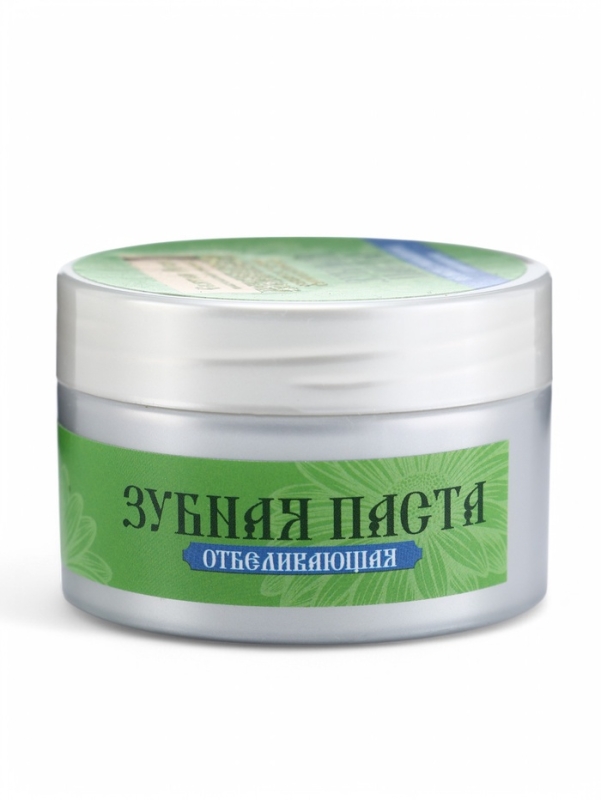 Паста зубная черная с Ромашкой, Паста зубная черная с Ромашкой, "Святая рука", 50 мл