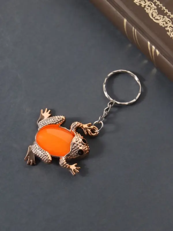 Брелок пластик "Лягушка красочная" МИКС 3,2х3,7 см