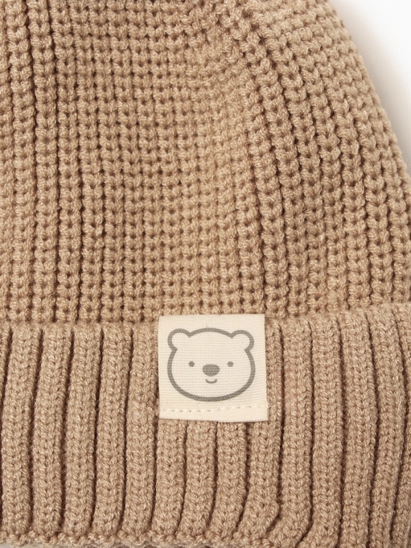 Шапка Крошка Я, р. 46-48см, 1-3 года, бежевый