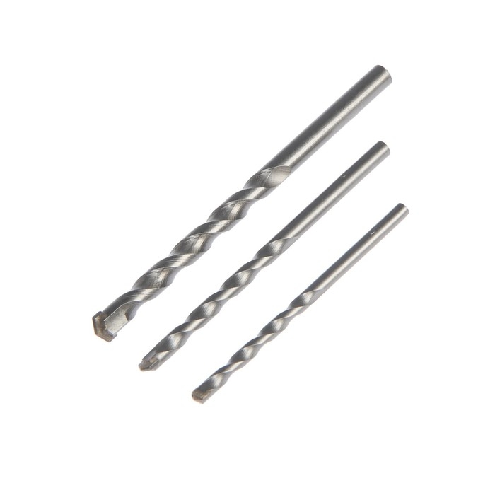 Набор сверл по бетону ТУНДРА, цилиндрический хвостовик, 5-6-8 мм, 3 шт. Набор сверл по бетону ТУНДРА, цилиндрический хвостовик, 5-6-8 мм, 3 шт.