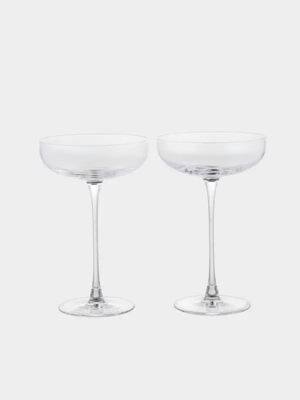 Набор бокалов Nude Savage, 220 мл, набор 2 шт., стекло, прозрачные