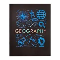 Тетрадь предметная 48 листов в клетку Calligrata, &laquo;СуперНеон. География&raquo;, обложка мелованный картон