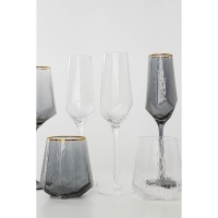 Набор стаканов стеклянных Magistro &laquo;Дарио&raquo;, 450 мл, 10&times;11,5 см, 6 шт, цвет графит