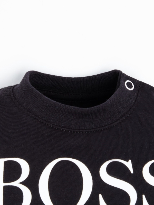 Лонгслив Крошка, Я Little Boss, рост 68-74 см, чёрный