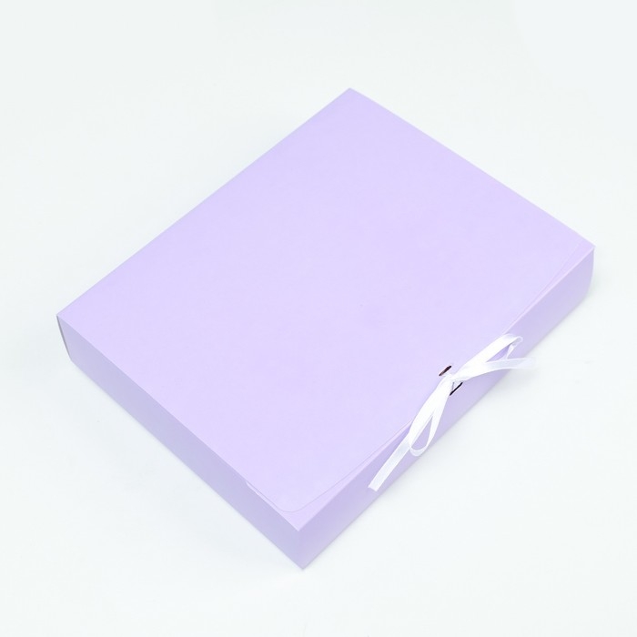Коробка складная, лаванда, 25 х 20 х 5 см