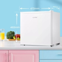 Холодильник RCD76WH1R, 43л, мороз отсек, однокамерный, белый