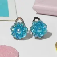 Серьги клипсы детские Выбражулька &laquo;Блестящие цветы&raquo;, миксы