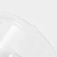 Крышка - купол одноразовый к контейнеру ПР-Т-85К, пластик, круглый, 11&times;8.2 см, прозрачный