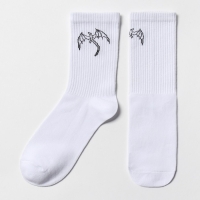 Носки, цвет белый/дракон, р-р 25 Носки, цвет белый/дракон, р-р 25