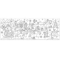 Раскраски длинные &laquo;Празднуем Новый год&raquo;, набор 4 шт.