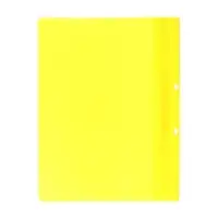 Папка-скоросшиватель Calligrata, А4, 180 мкм, жёлтая, прозрачный верх, с перфорацией