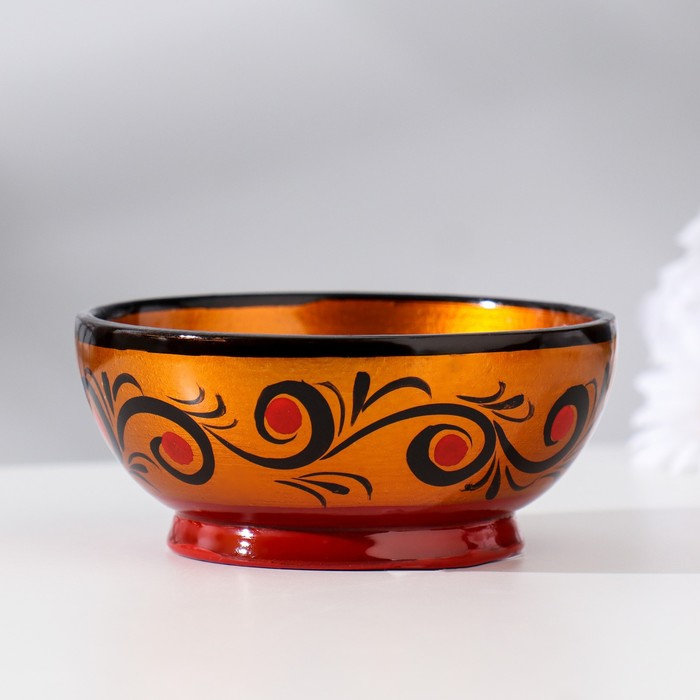 Розетка, 10&times;4 см, хохлома