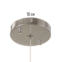 Светильник &laquo;Рианна&raquo; 1х40Вт Е27 серебро 15х15х30+100см