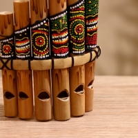 Сувенирный музыкальный инструмент "Флейта Пана" 1,5х15х8,5 см МИКС Сувенирный музыкальный инструмент "Флейта Пана" 1,5х15х8,5 см МИКС