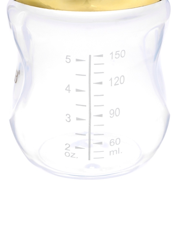 Бутылочка для кормления с наклейками &laquo;Золотой малыш&raquo; от 0 мес., 150 мл., цвет золотой, M&B