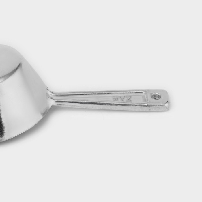 Совок для сыпучих продуктов алюминиевый, длина 18 см, цвет серебристый Совок для сыпучих продуктов алюминиевый, длина 18 см, цвет серебристый