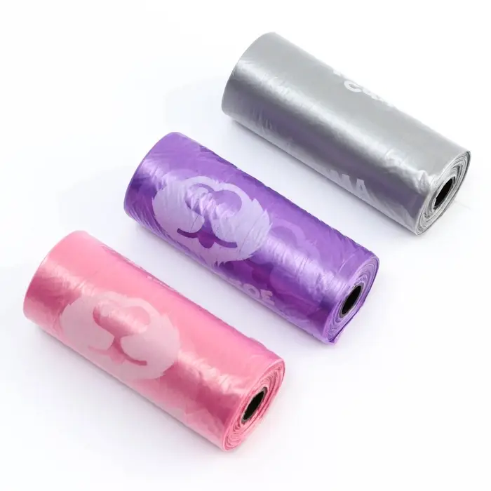 Пакеты для уборки за собаками в шоубоксе &laquo;Пушистое счастье&raquo; (15 рулонов по 15 пакетов, 22 х 30 см)