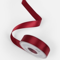 Лента атласная двухсторонняя №0789 25мм*25&plusmn;1м бордовый TR