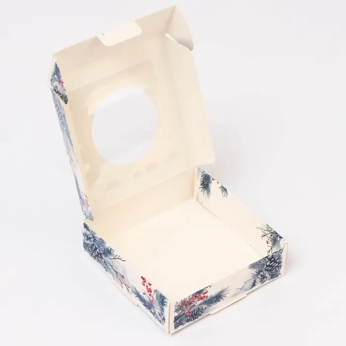 Подарочная коробка сборная с окном &laquo;Загадай желание&raquo;, 10&times;10&times;3 см